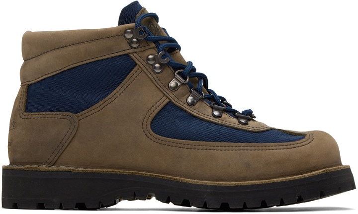 Photo: Danner Brown & Navy Feather Light Boots