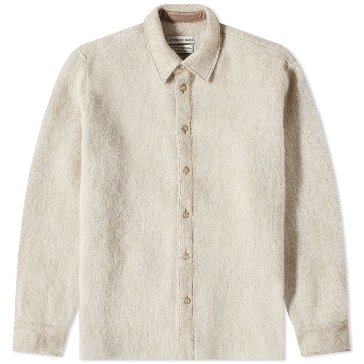 Photo: A Kind of Guise Men's Dullu Overshirt in Fuzzy Sesame