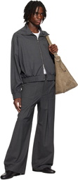 CMMAWEAR Gray Funnel-Neck Jacket