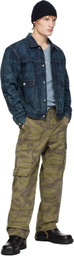 RRL Khaki Camo Twill Cargo Pants