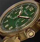 Montblanc - 1858 Geosphere Limited Edition Automatic Chronograph 42mm Bronze and NATO Watch - Green