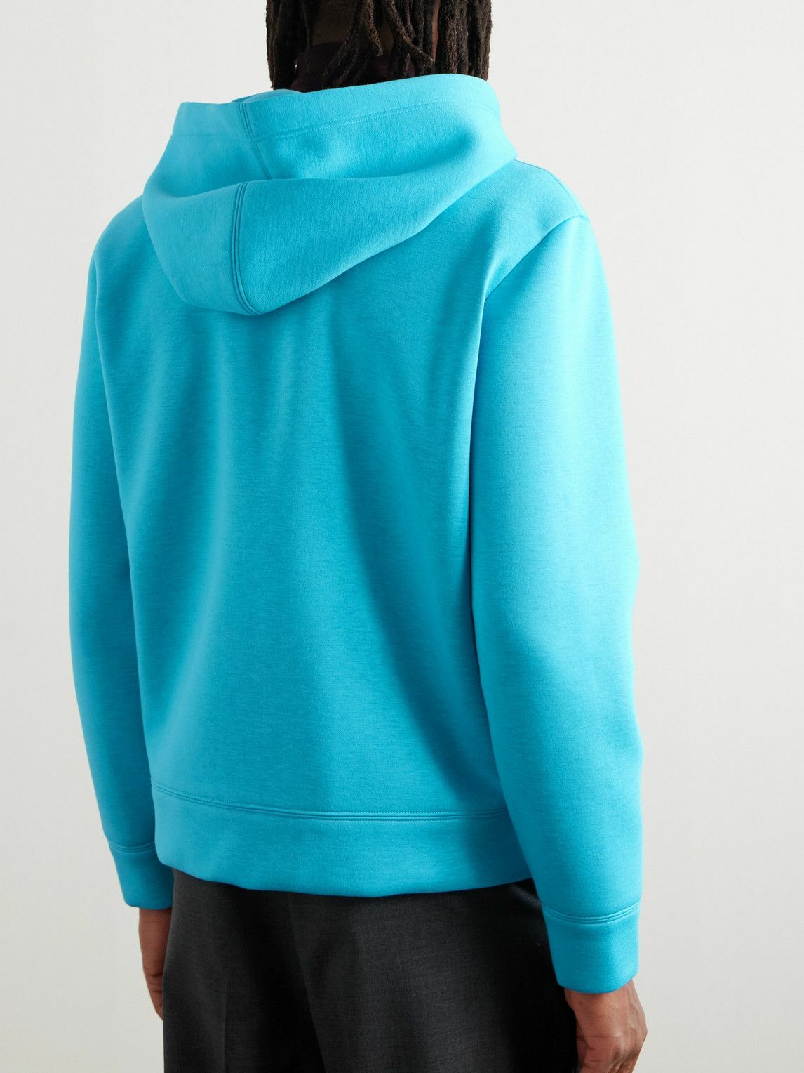 Valentino Garavani - Scuba Zip-Up Hoodie - Blue