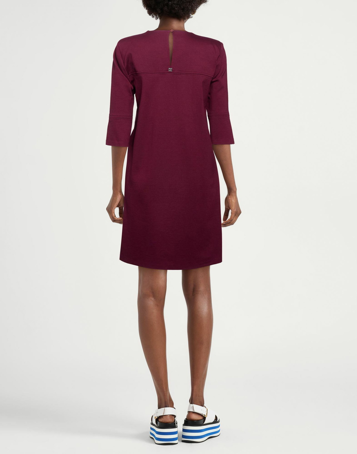 Manila Grace Womens Mini dress Burgundy