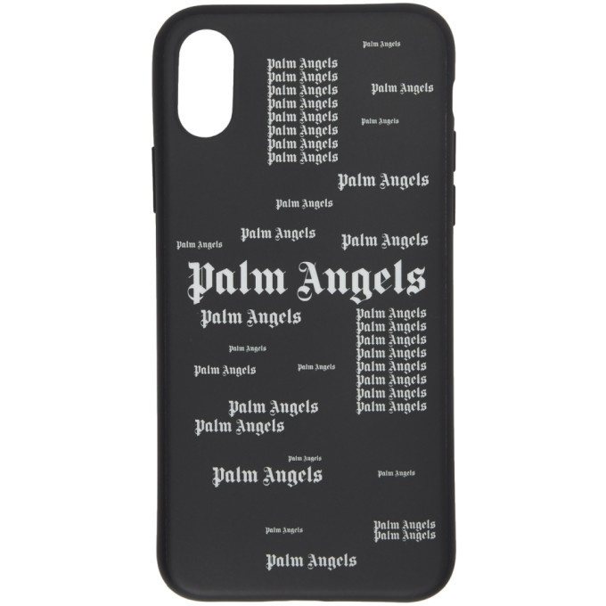 Photo: Palm Angels Black Logo iPhone X Case