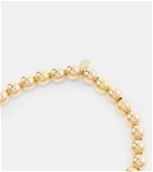 Sydney Evan Love Script 14kt gold beaded bracelet with diamonds