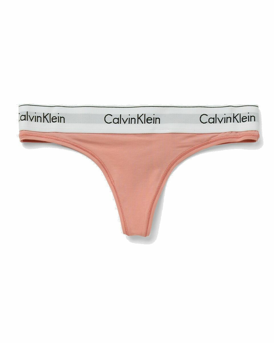 Calvin Klein Underwear Wmns Thong Pink - Womens - Panties Calvin Klein  Underwear