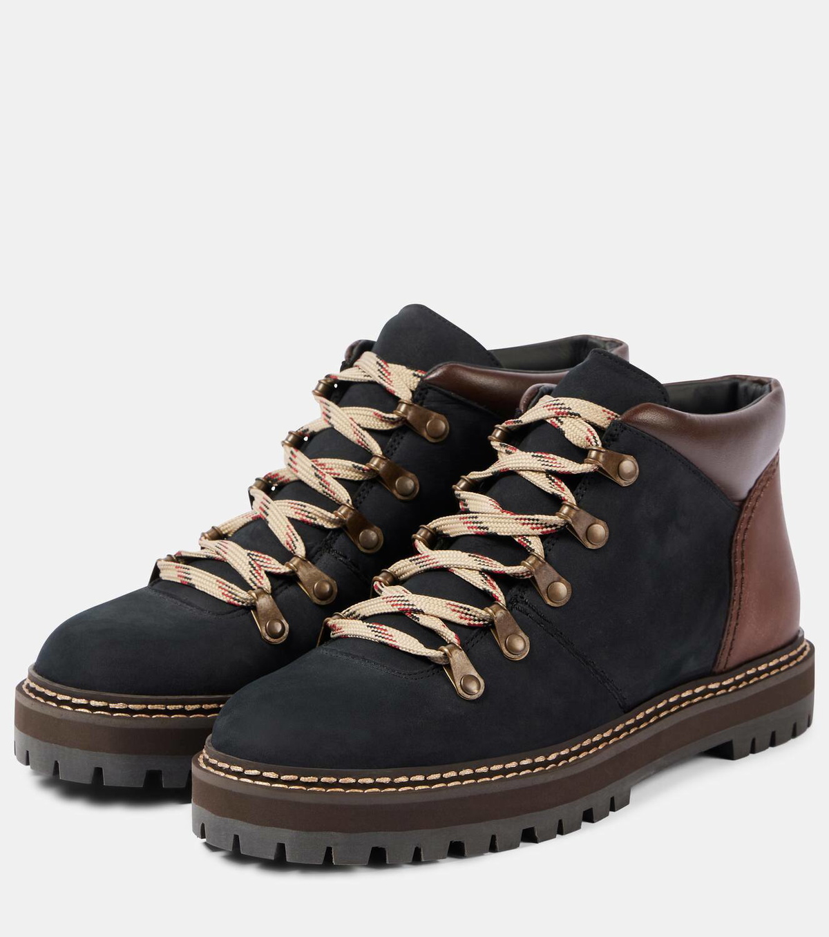 See By Chloé Eileen leather hiking boots
