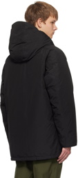 nanamica Black Hooded Down Coat