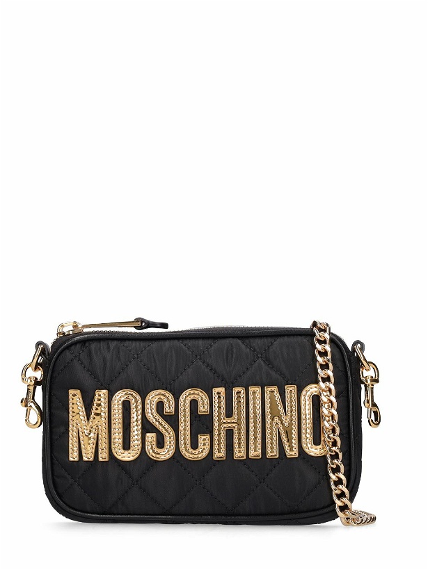 Photo: MOSCHINO - Logo Quilted Shoulder Bag