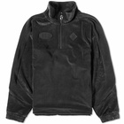 Puma Men's x P.A.M. Velour Half Zip Top in Puma Men's Black