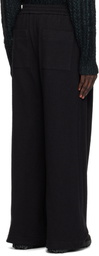 WOOYOUNGMI Black Boucle Sweatpants