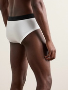 TOM FORD - Stretch-Cotton and Modal-Blend Briefs - White