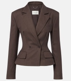 Magda Butrym Peplum linen blazer