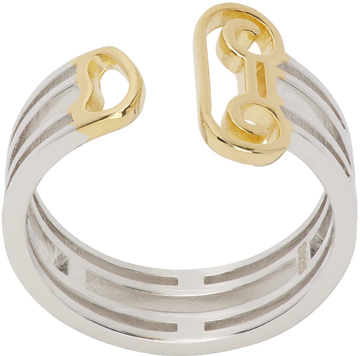 Photo: Aries Silver & Gold Column Ring