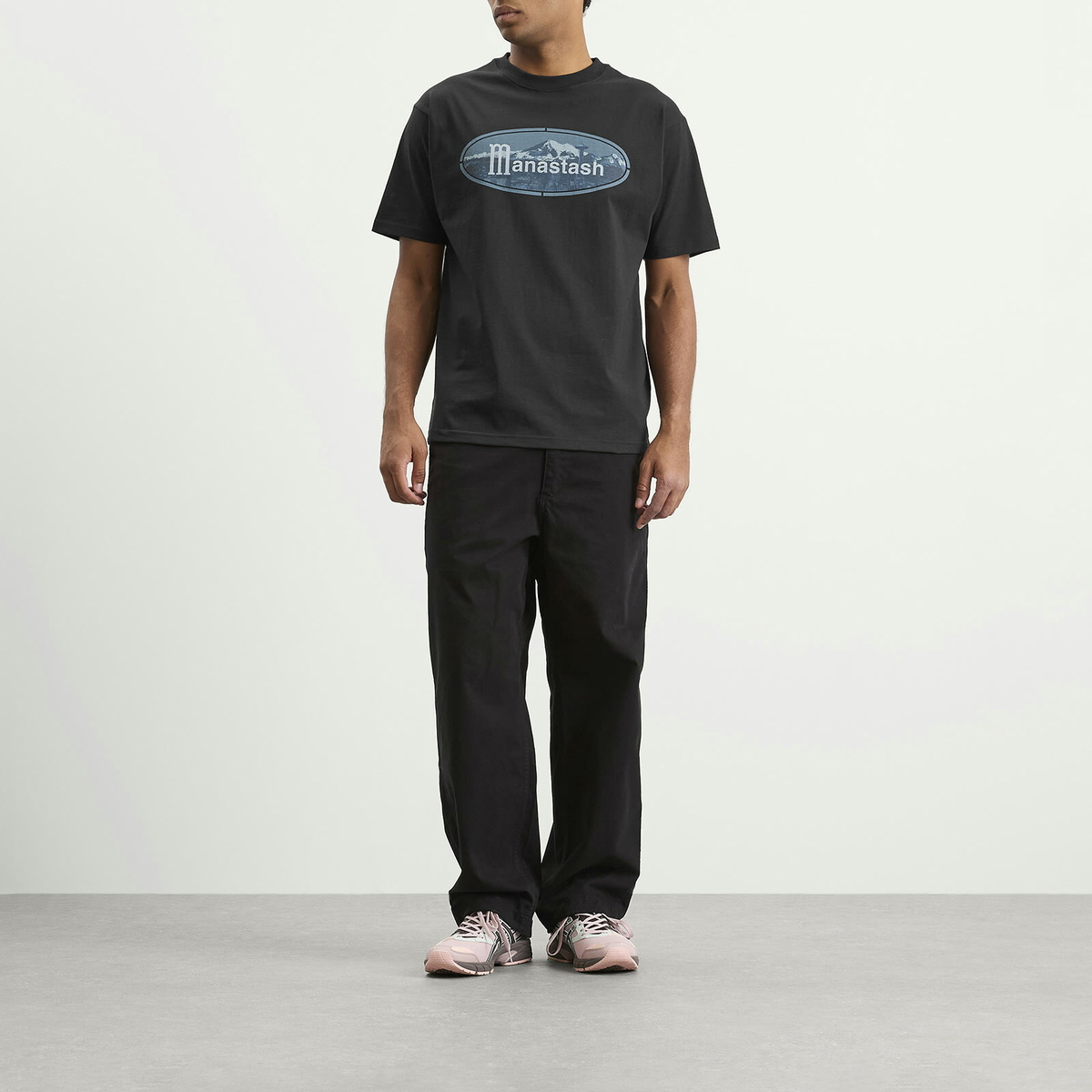 Manastash Men's Ridge Logo T-Shirt in Black