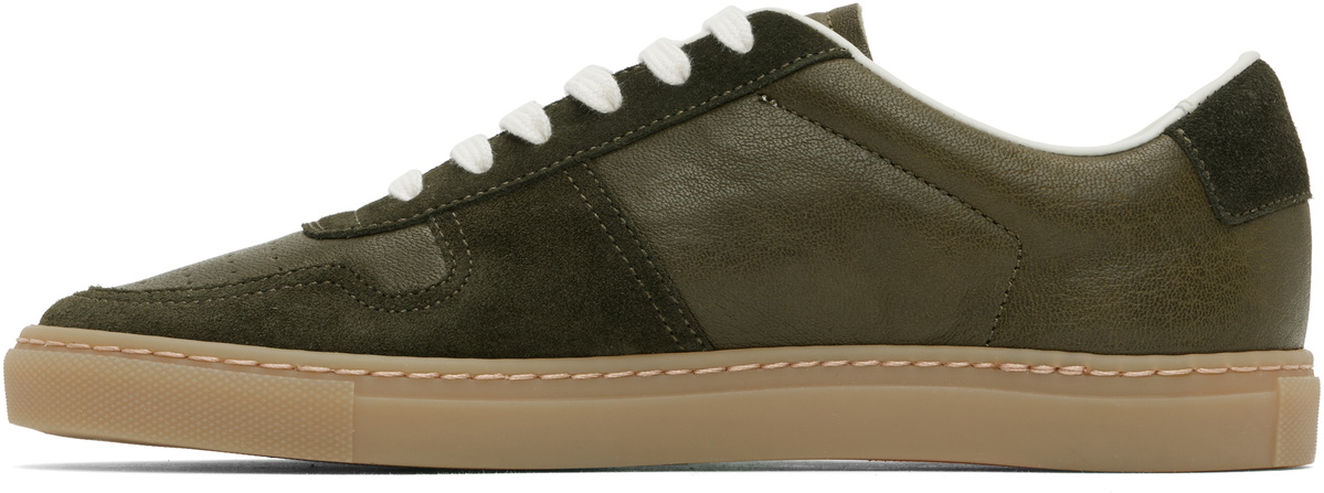 Common Projects Khaki Bball Duo Slim Sneakers
