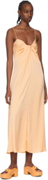 Rosetta Getty Orange Polyester Midi Dress