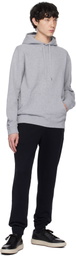 Sunspel Gray Loopback Hoodie