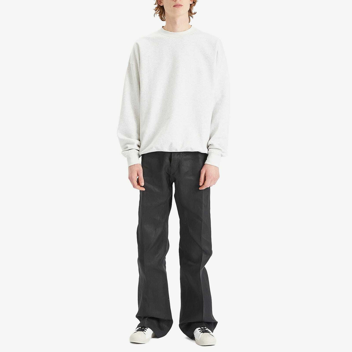 Y-3 Men's FT Sweatshirt in Light Grey