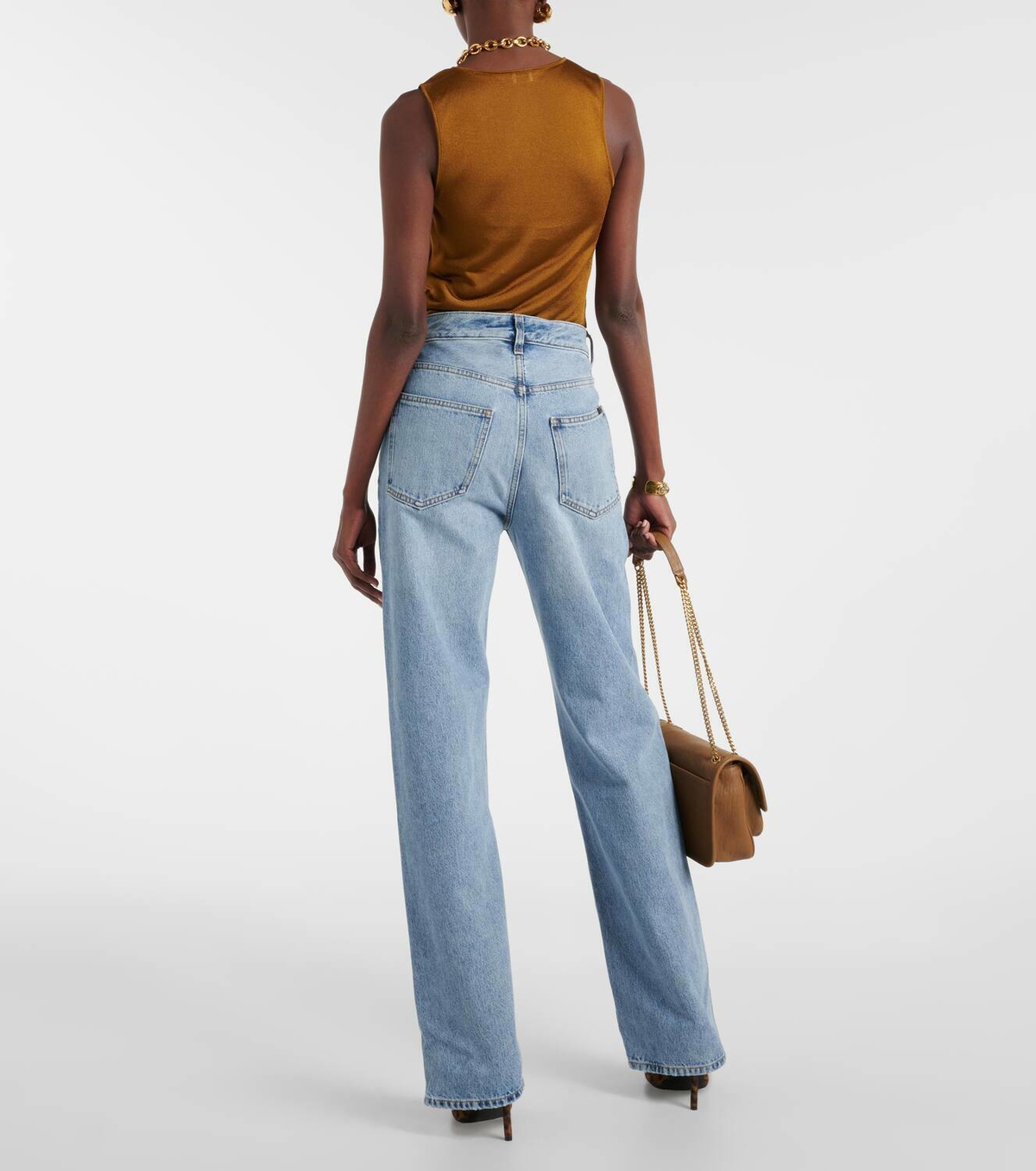 Saint Laurent High-rise wide-leg jeans Saint Laurent