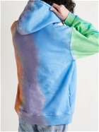 CAMP HIGH - Northern Lights Tie-Dyed Loopback Cotton-Jersey Hoodie - Multi