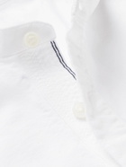 Officine Générale - Auguste Grandad-Collar Cotton Oxford Shirt - White