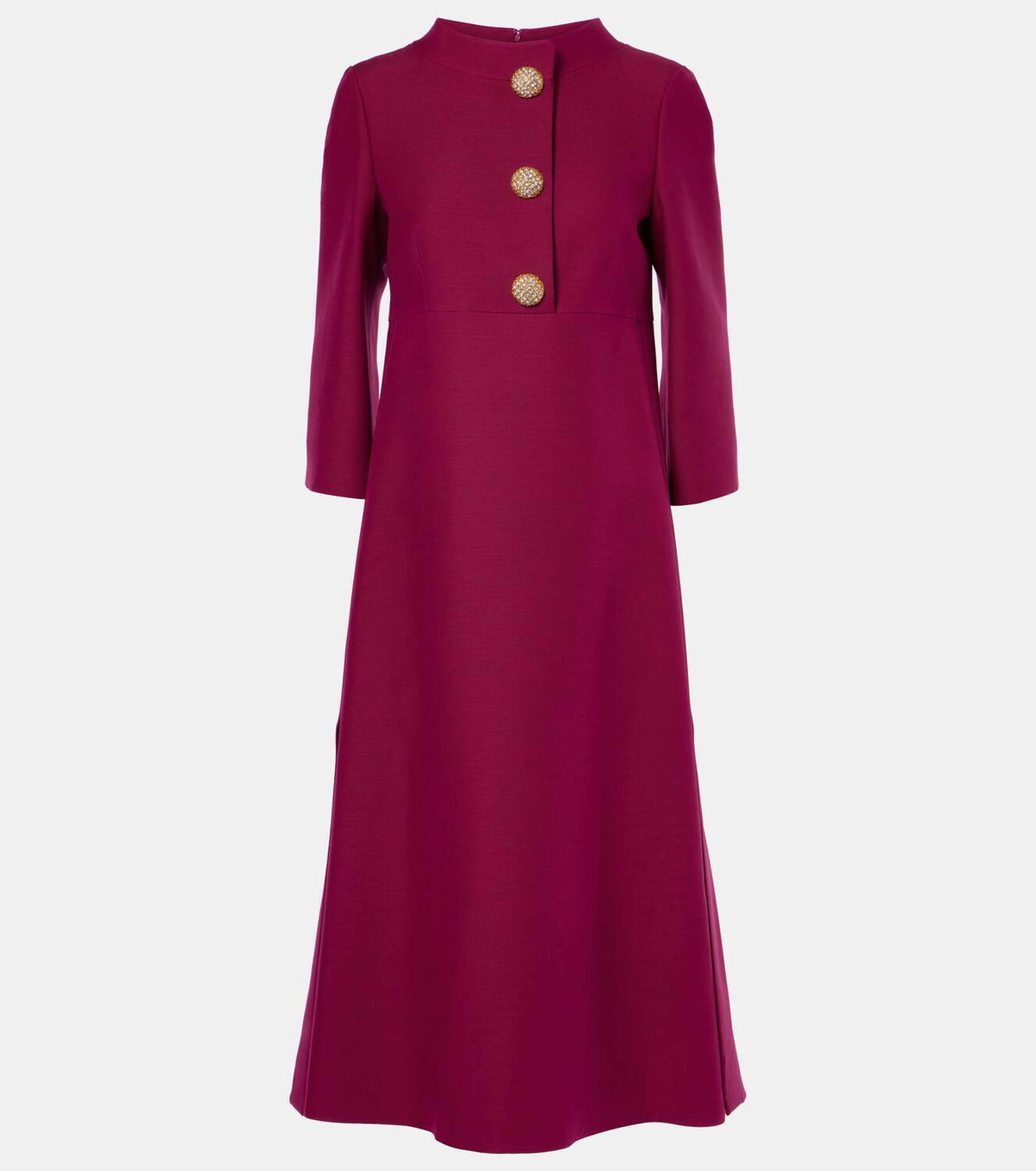 Valentino Embellished Crepe Couture midi dress Valentino