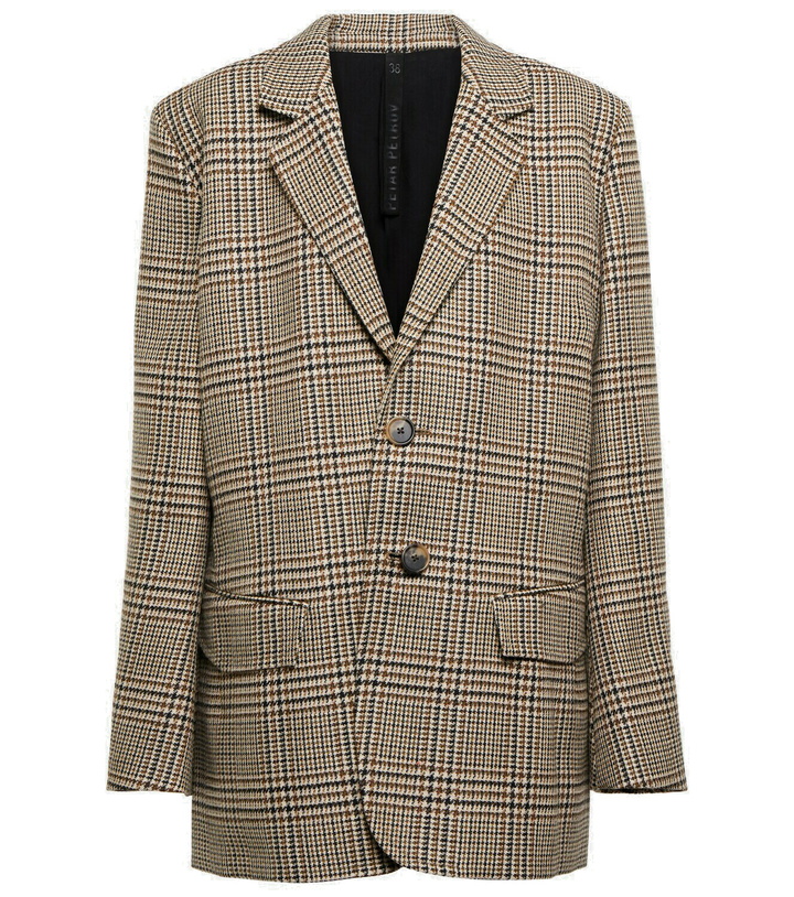 Photo: Petar Petrov Issa houndstooth virgin wool blazer