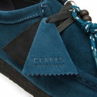 Clarks Originals Women's Wallabee Shoes in Deep Blue Suede