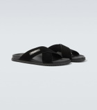 Dolce&Gabbana Logo suede sandals