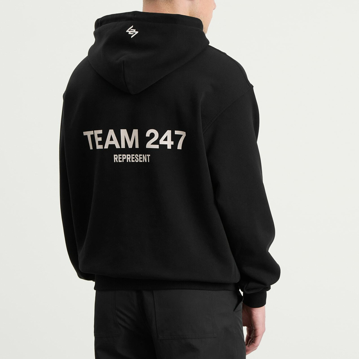 Represent Team 247 Oversized Hoodie in Black