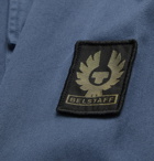 BELSTAFF - Pitch Logo-Appliquéd Garment-Dyed Cotton-Twill Shirt - Blue