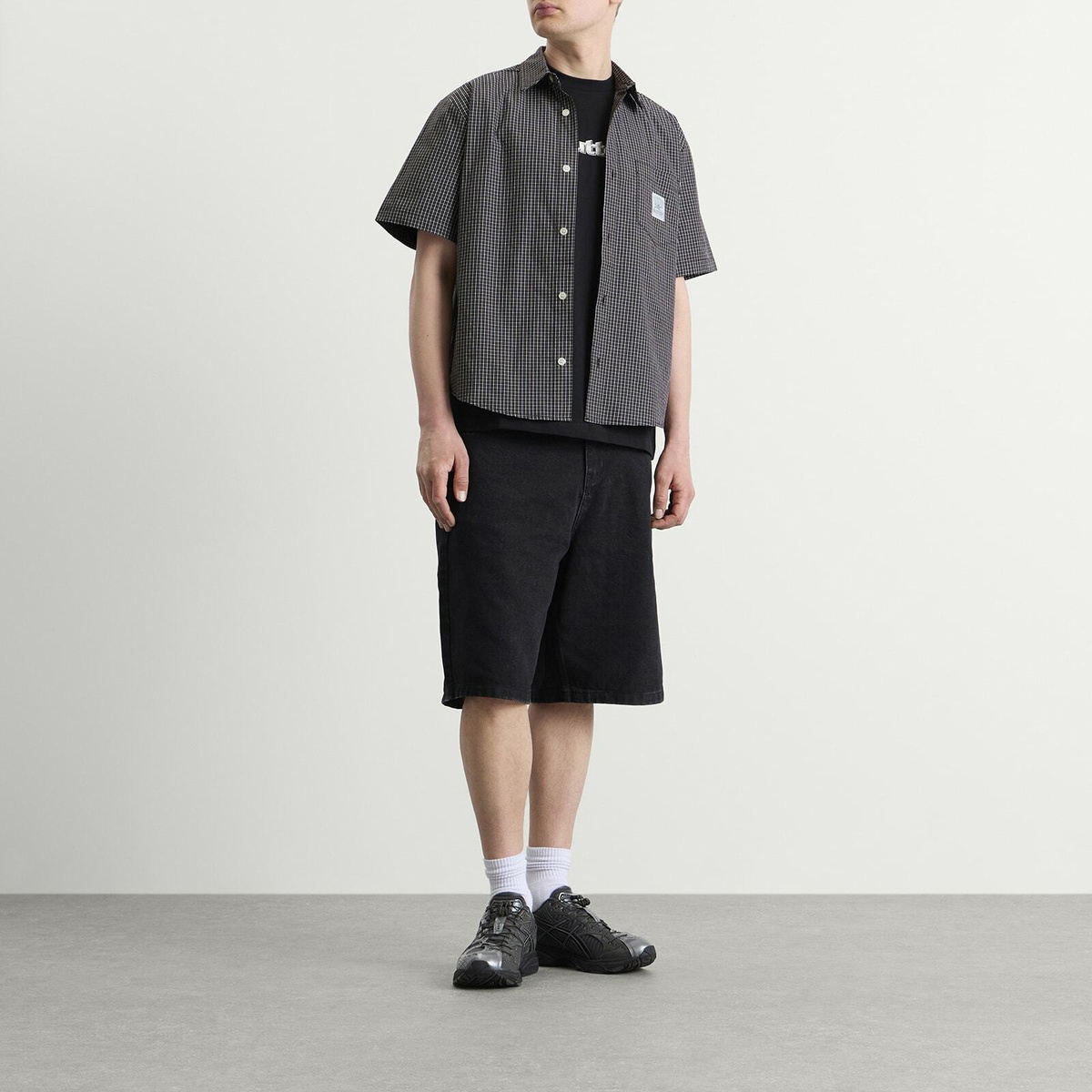 Butter Goods Men's Equipment Shirt in Black/Grey