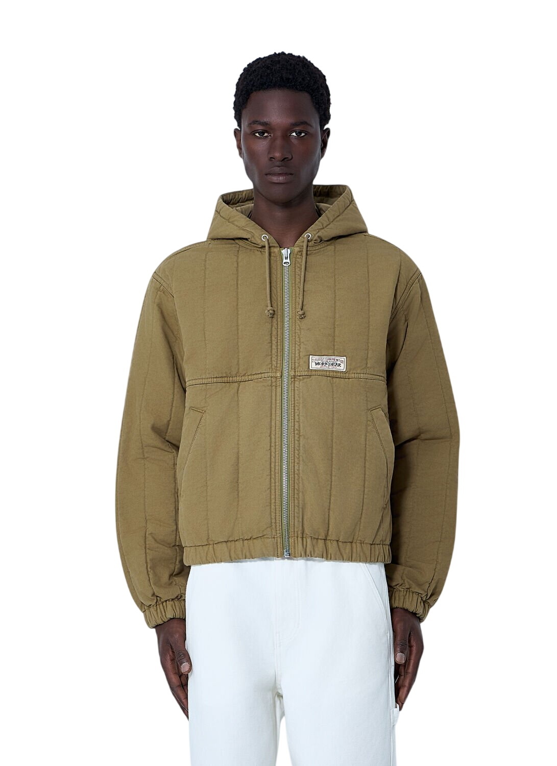 Stussy Reverse Jacquard Bryan Jacket Ｌ Stussy Green and Orange Reverse Jacquard Bryan Jacket Stussy
