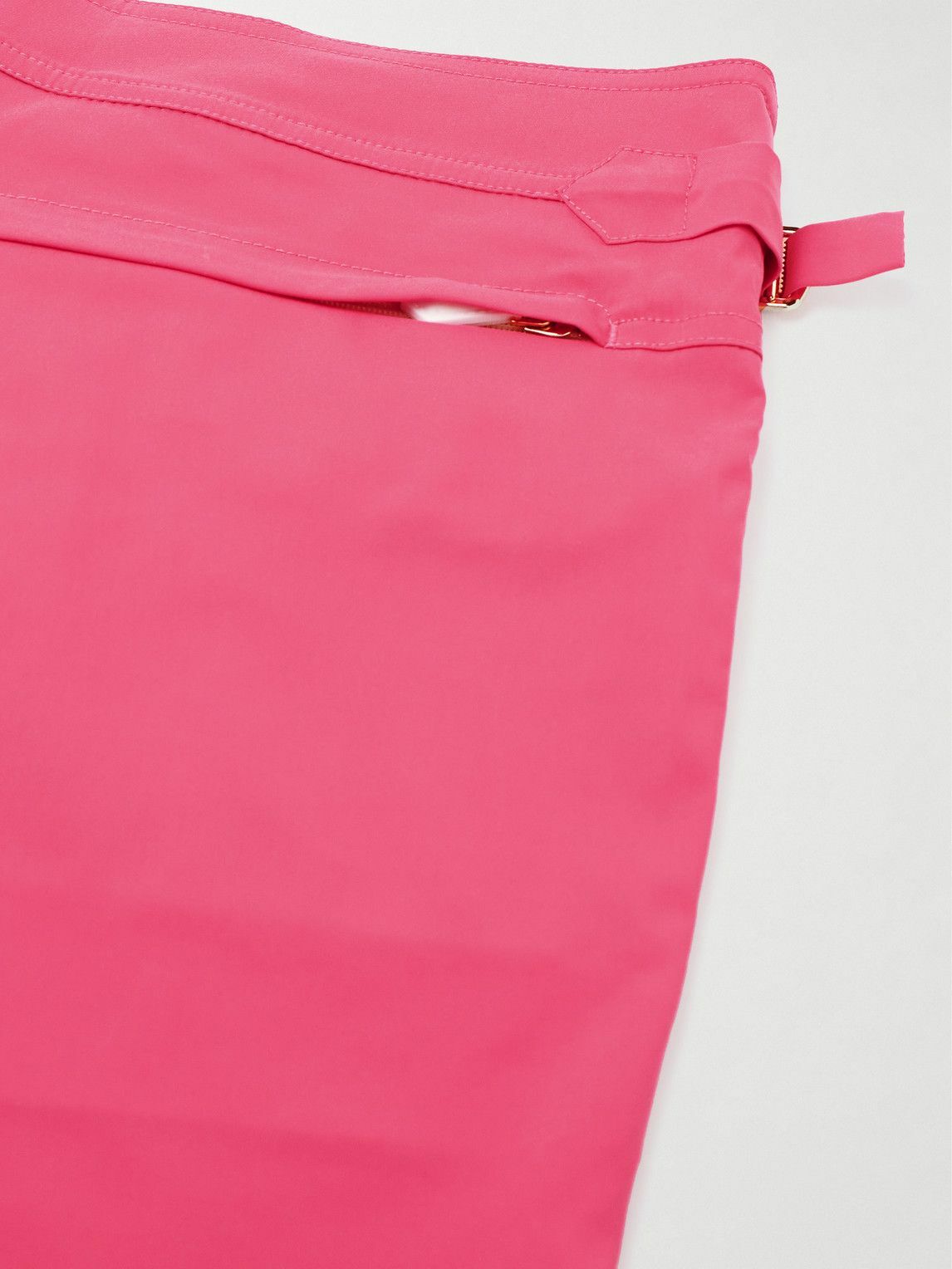 TOM FORD - Straight-Leg Mid-Length Swim Shorts - Pink