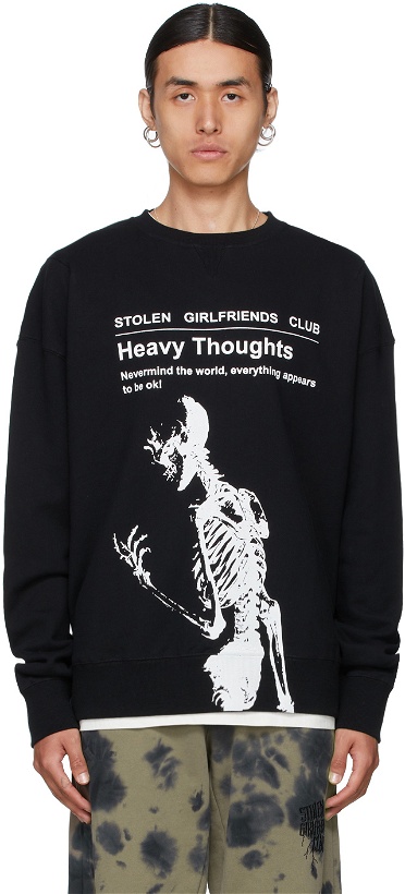 Photo: Stolen Girlfriends Club Black 'Heavy Thoughts' Sweatshirt