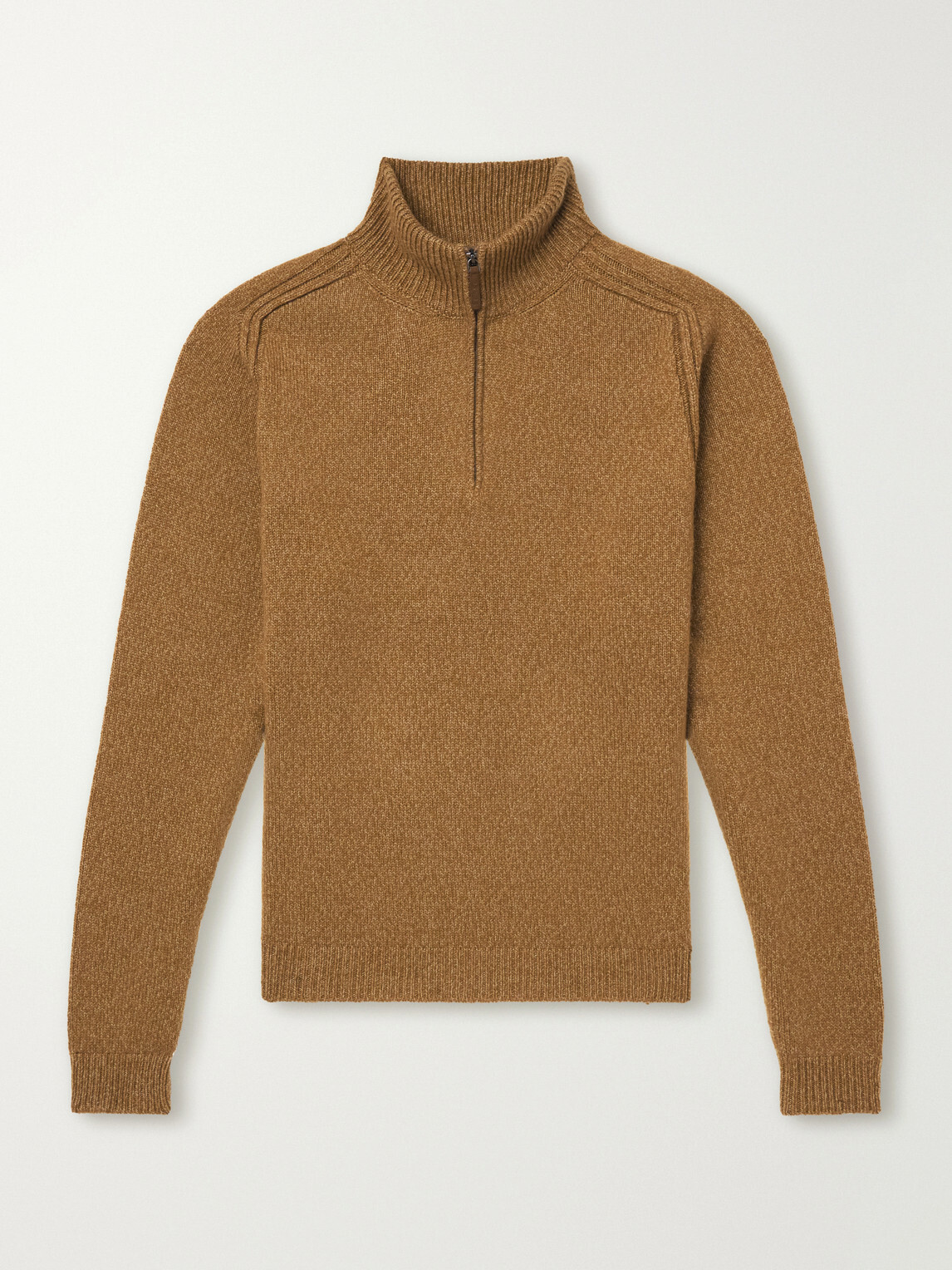 SEASE - Cashmere Half-Zip Sweater - Yellow