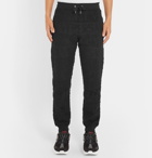 Versace - Slim-Fit Tapered Logo-Jacquard Cotton-Terry Sweatpants - Men - Black
