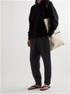 Jil Sander - Tapered Logo-Embroidered Cotton-Jersey Sweatpants - Black
