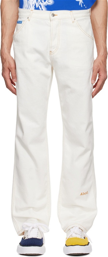 Photo: Advisory Board Crystals White Fit C Painter Jeans