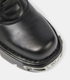 Rabanne x New Rock embellished leather biker boots