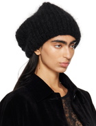 CASEY CASEY Black Mohair Beanie