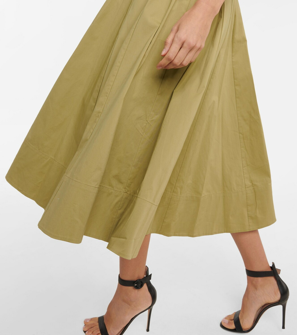 Staud - Wells pleated midi dress Staud Staud - Wells pleated midi dress Staud