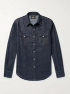 RRL - Slim-Fit Denim Western Shirt - Blue