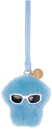 Versace Blue Medusa Fluffy Charm Keychain