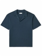 Hamilton And Hare - Lounge Cotton-Piqué Polo Shirt - Blue