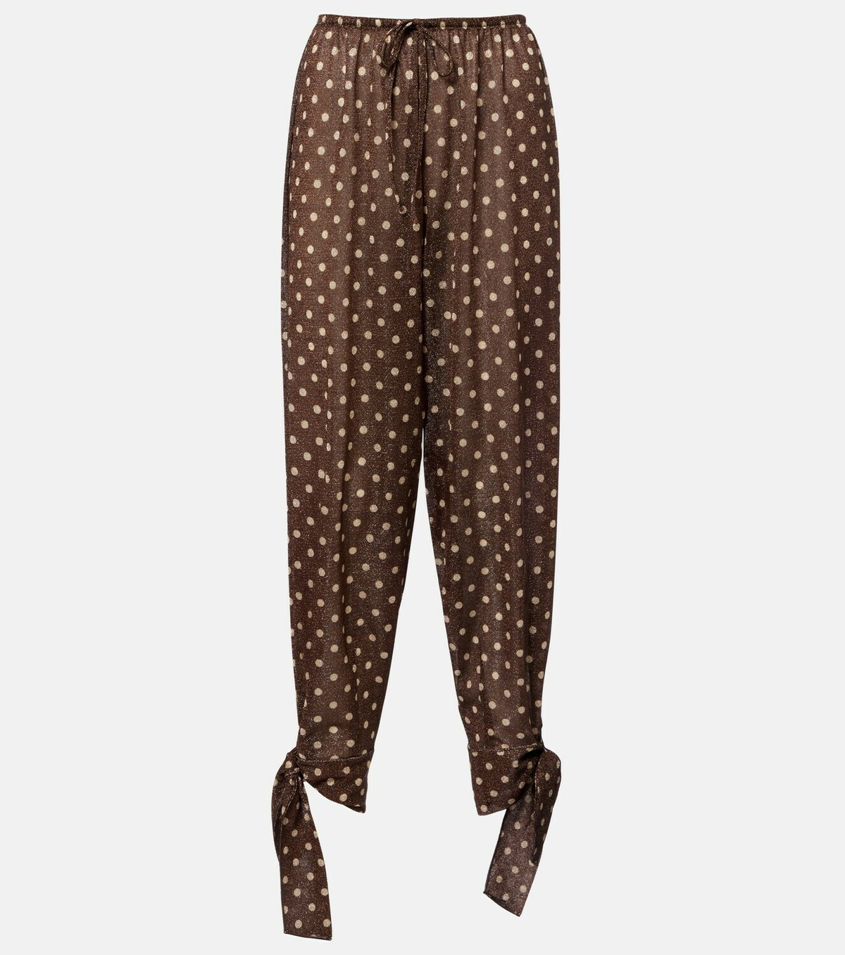 Oséree Lumière polka-dot tapered pants