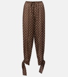 Oséree Lumière polka-dot tapered pants