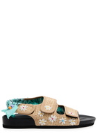 Arizona Love Apache Flower Raffia Sandals Multicoloured