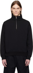 Reigning Champ Black Lightweight Terry Quarter Zip Vault Track Jacket